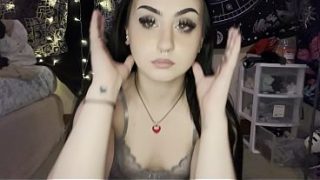 I got new lingerie and im showing off my goth teen fat ass for you