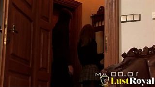 Nikol Sweet with natural tits has anal sex with a mature man