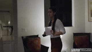 Latina babysitter impregnated by old man